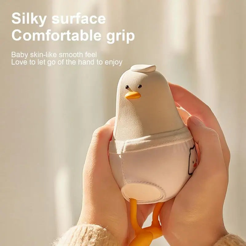 Hand Warmer Cute Duck Shape 4000Mah Rechargeable Warmer Power Bank Electric Portable Pocket Heater Indoor Out Door