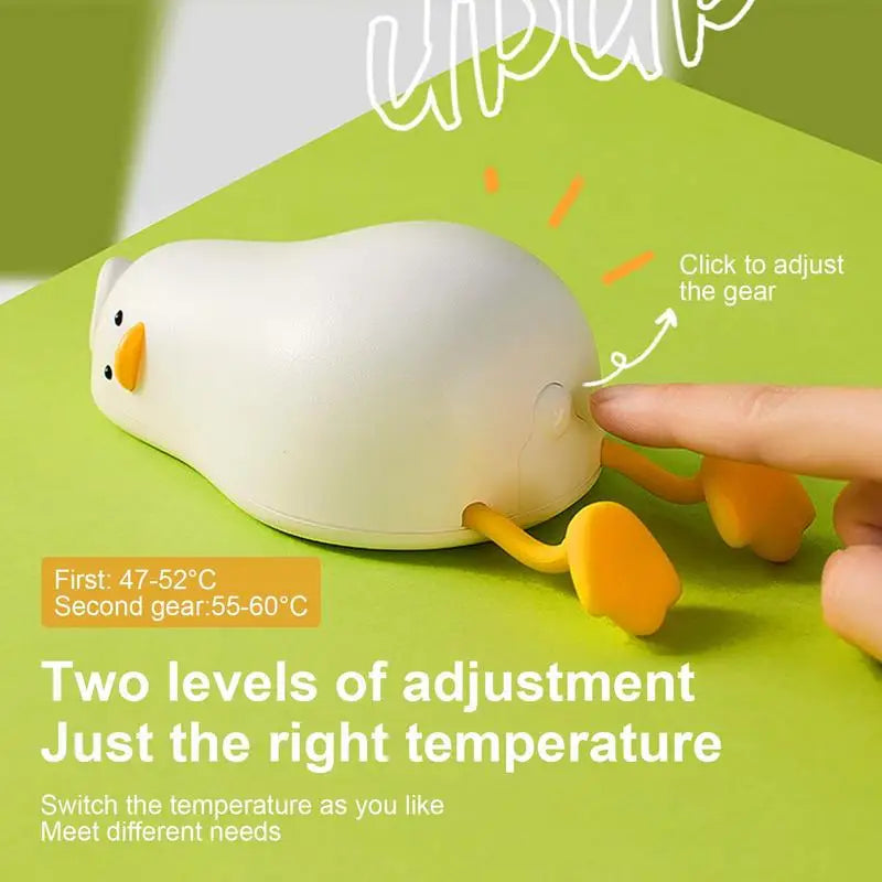 Hand Warmer Cute Duck Shape 4000Mah Rechargeable Warmer Power Bank Electric Portable Pocket Heater Indoor Out Door