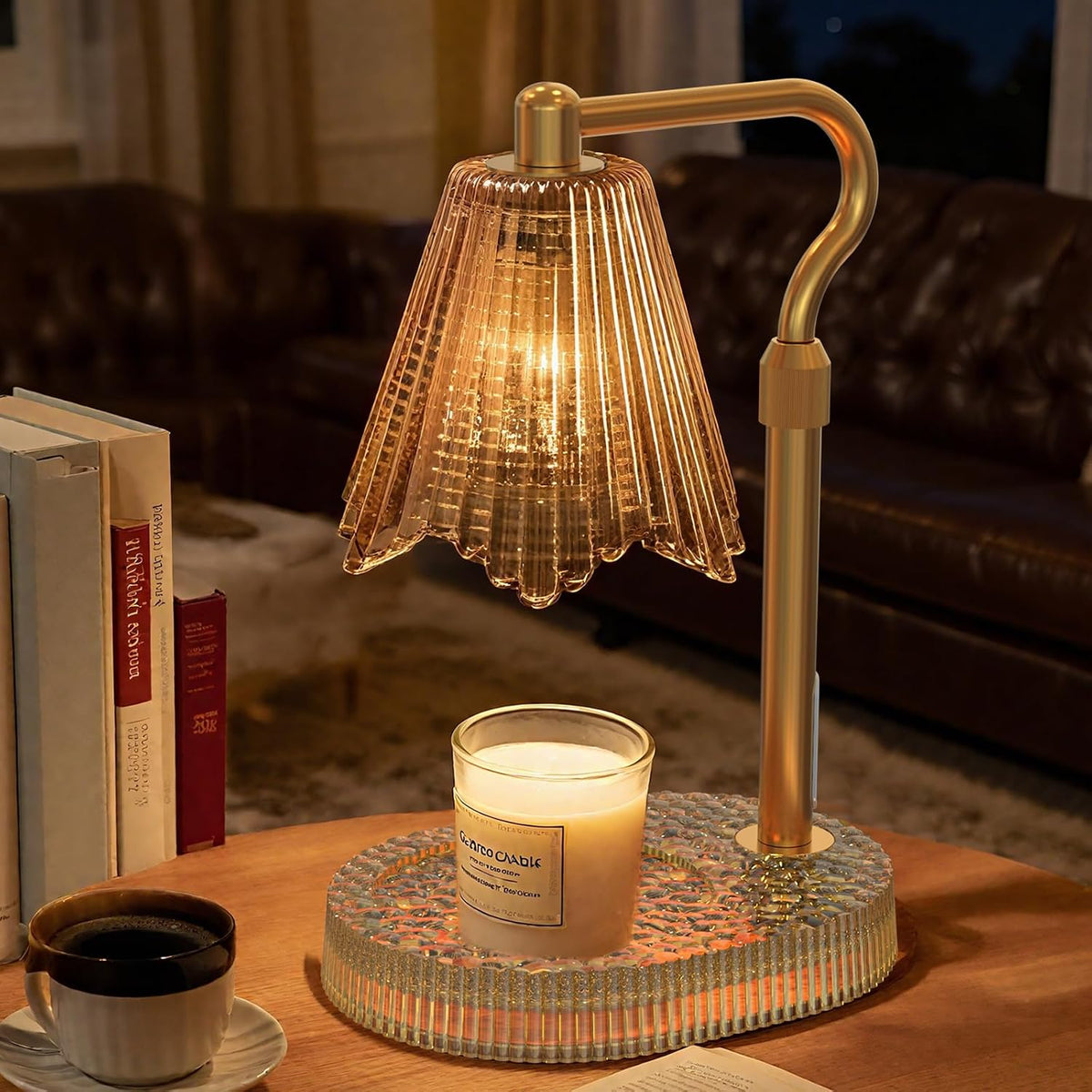 Candle Warmer Lamp, Timer & 4-Level Dimmer, Adjustable Height