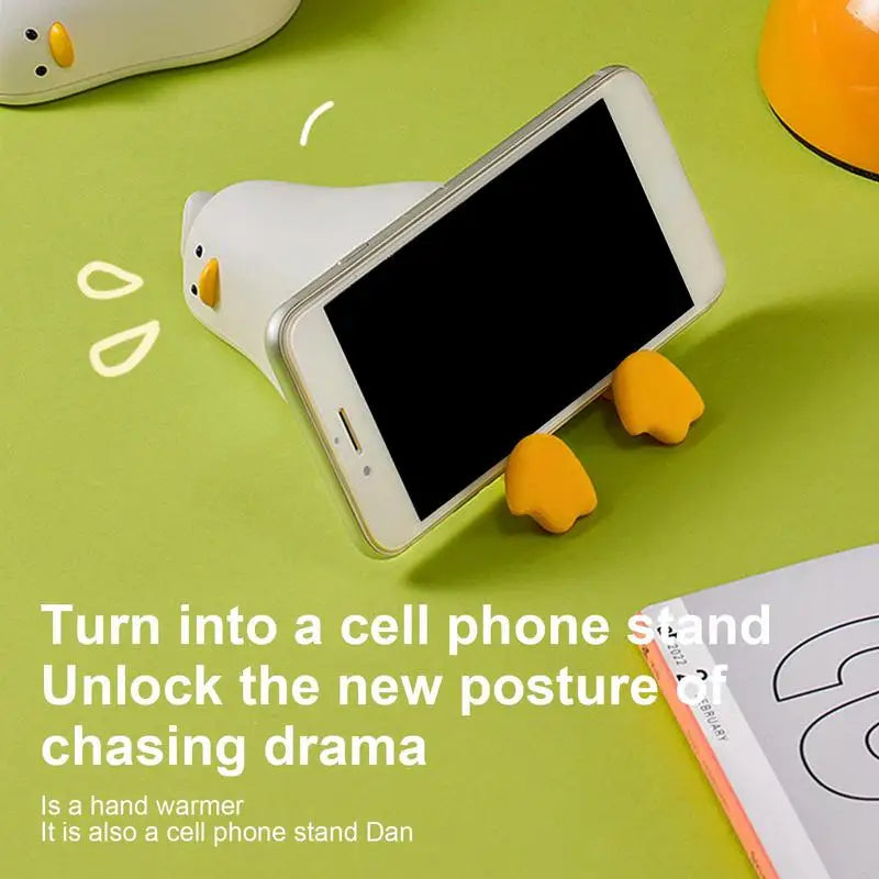 Hand Warmer Cute Duck Shape 4000Mah Rechargeable Warmer Power Bank Electric Portable Pocket Heater Indoor Out Door