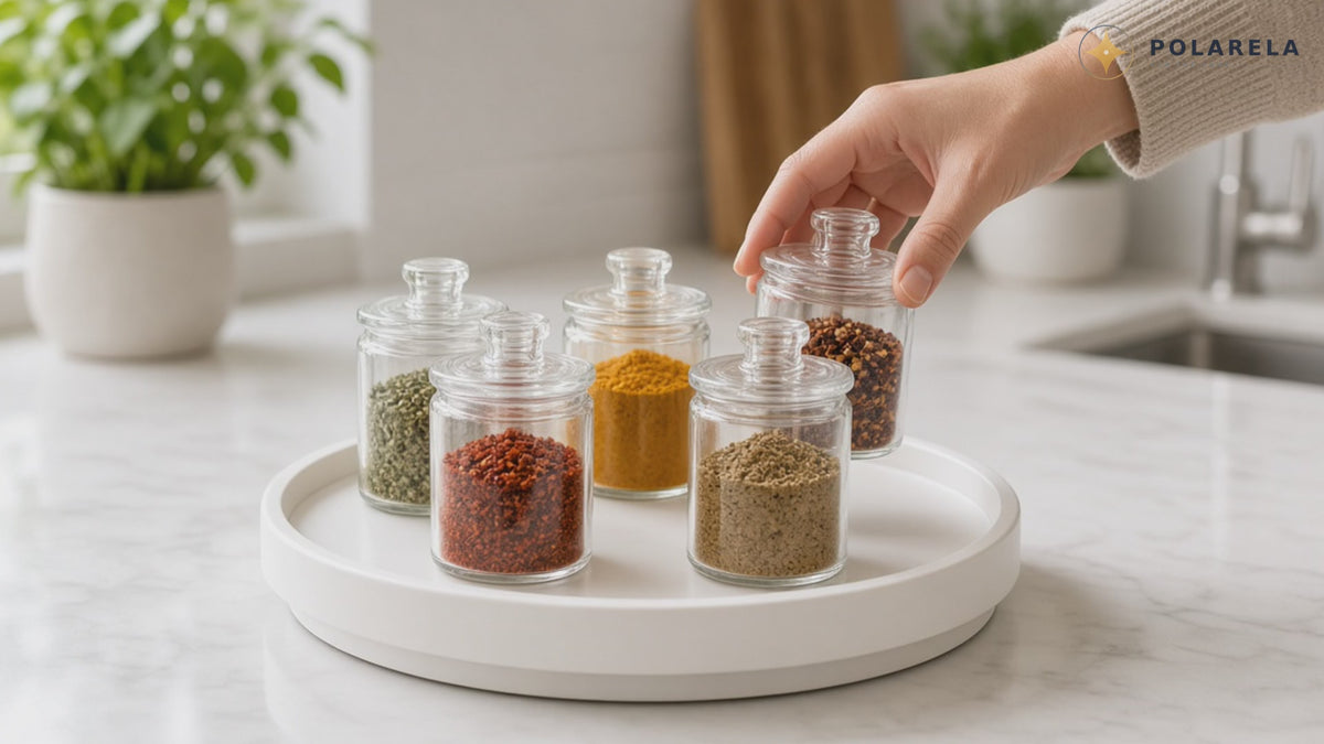 360° Rotating Kitchen Organizer - product video demonstration