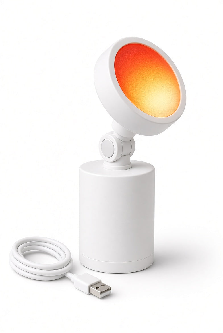 Sunset Glow Projection Lamp - warm ambient lighting in living room