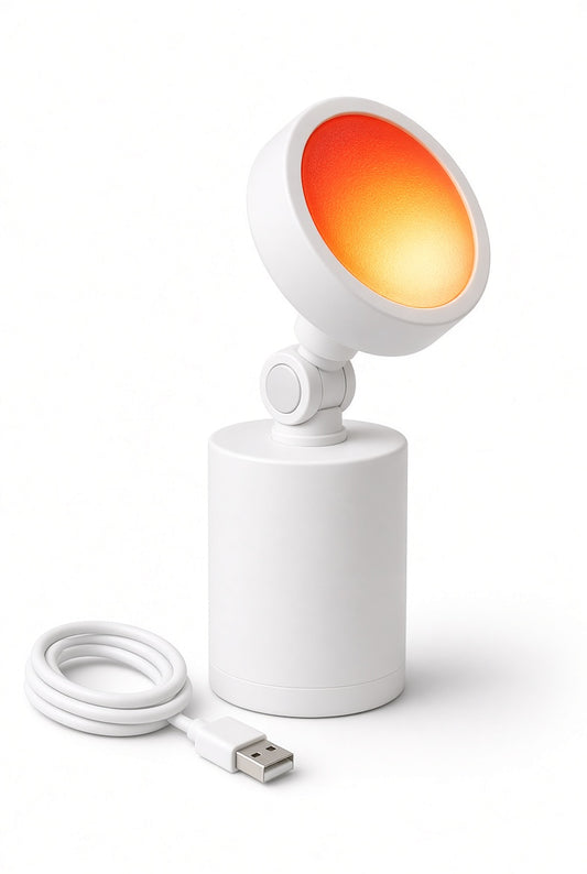 Sunset Glow Projection Lamp - warm ambient lighting in living room
